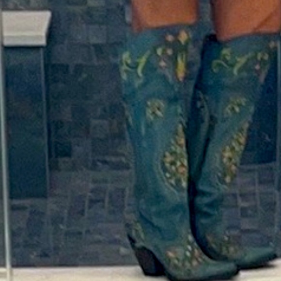 COPY - Dan post flower women’s knee high western boots